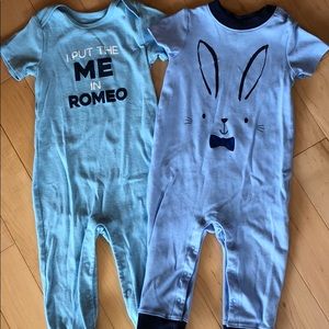 18 month blue pant onesies